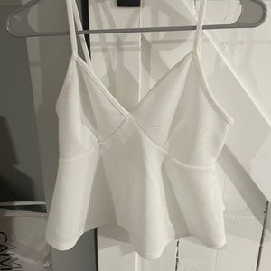 White dressy tank